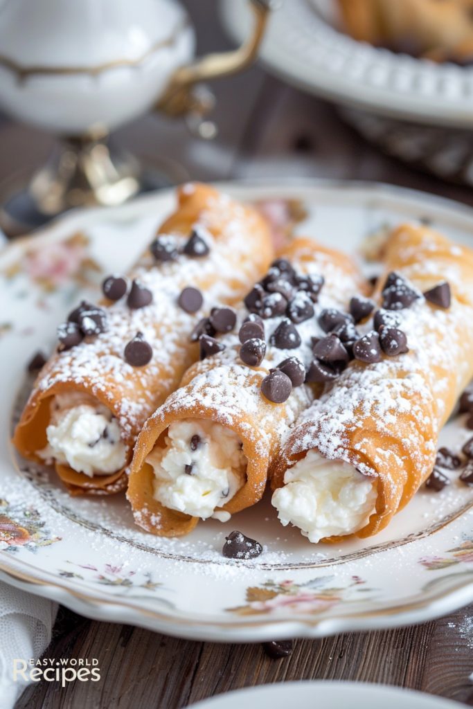 Authentic Homemade Cannoli Recipe - EasyWorldRecipes