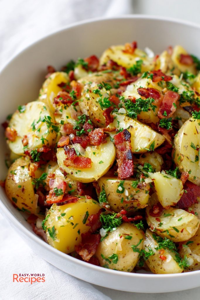 Warm German Potato Salad (Kartoffelsalat)