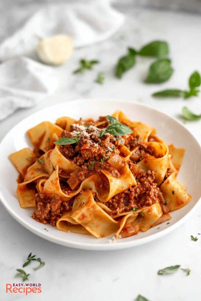 Simple Italian Beef Ragu Recipe - EasyWorldRecipes