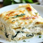 White Chicken Lasagna with Spinach