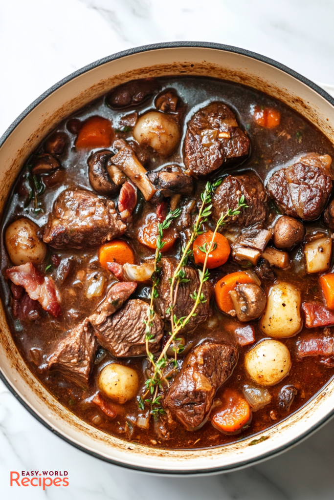 The Best Beef Bourguignon Recipe - EasyWorldRecipes