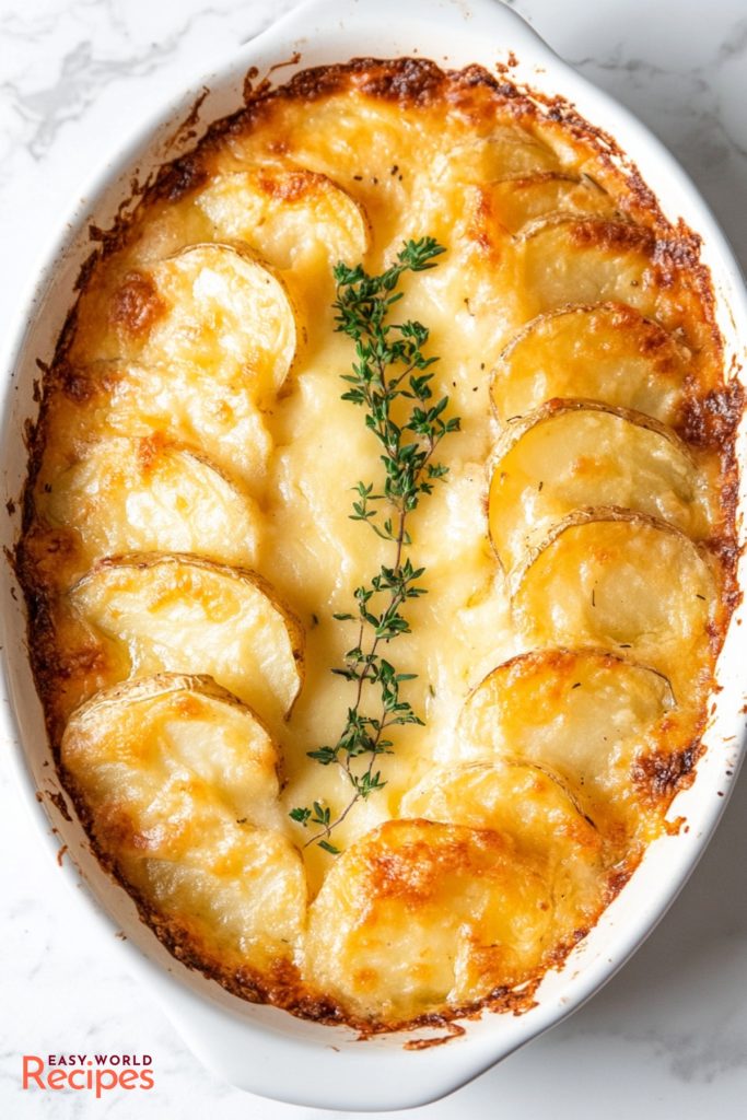 French Potatoes au Gratin Recipe - EasyWorldRecipes