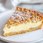 A slice of Torta della Nonna.