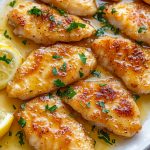 Chicken Scallopini on a plate.