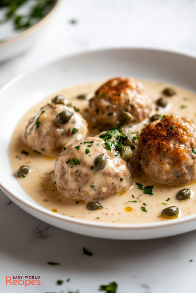 German Meatballs in Caper Sauce (Königsberger Klopse)