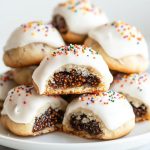 Italian Fig Cookies (Cucidati), served on a white plate.