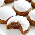 German Pfeffernüsse Cookies, served on a white plate.