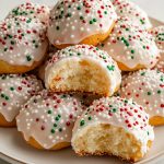 Italian Christmas Cookies, on a plate.