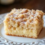 A slice of Streuselkuchen, German Crumb Cake