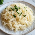 German Sauerkraut on a plate