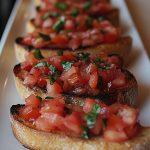 Italian Bruschetta on a platter