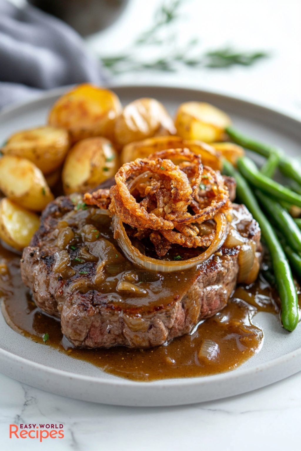 Traditional Zwiebelrostbraten (German Onion Beef Roast)