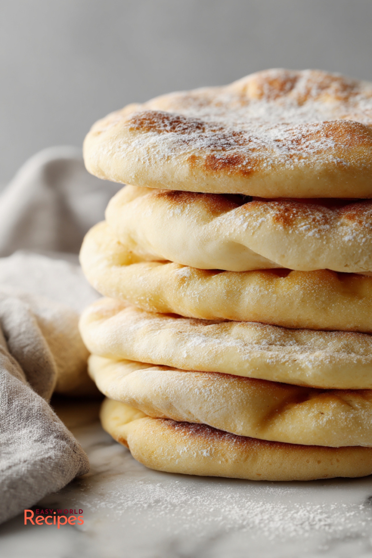 Authentic Greek Pita Bread Recipe - EasyWorldRecipes