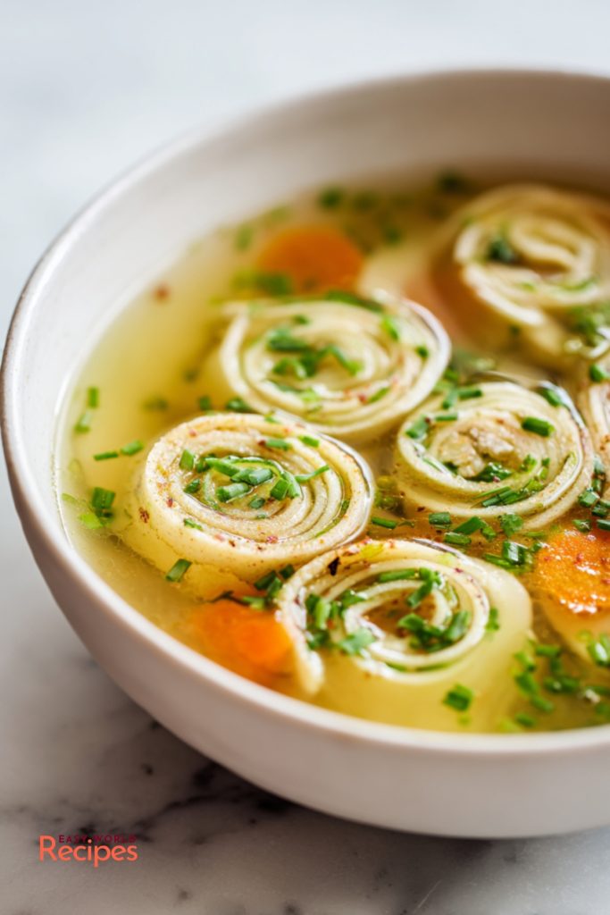 German Flädlesuppe