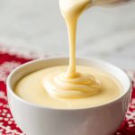 Vanillesoße (German Vanilla Sauce), in a bowl.