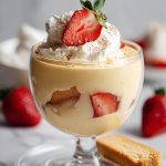 Zabaglione (Zabaione): Authentic Italian Wine Custard, served with strawberries, biscotti and whipped cream.