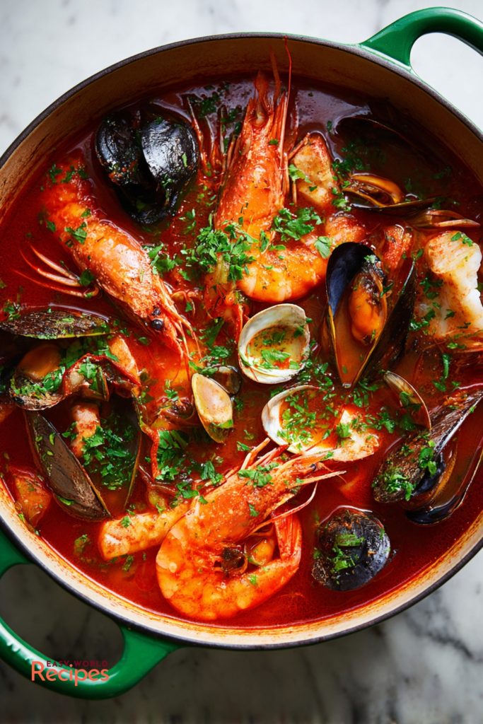Authentic Cacciucco (Tuscan Seafood Stew)
