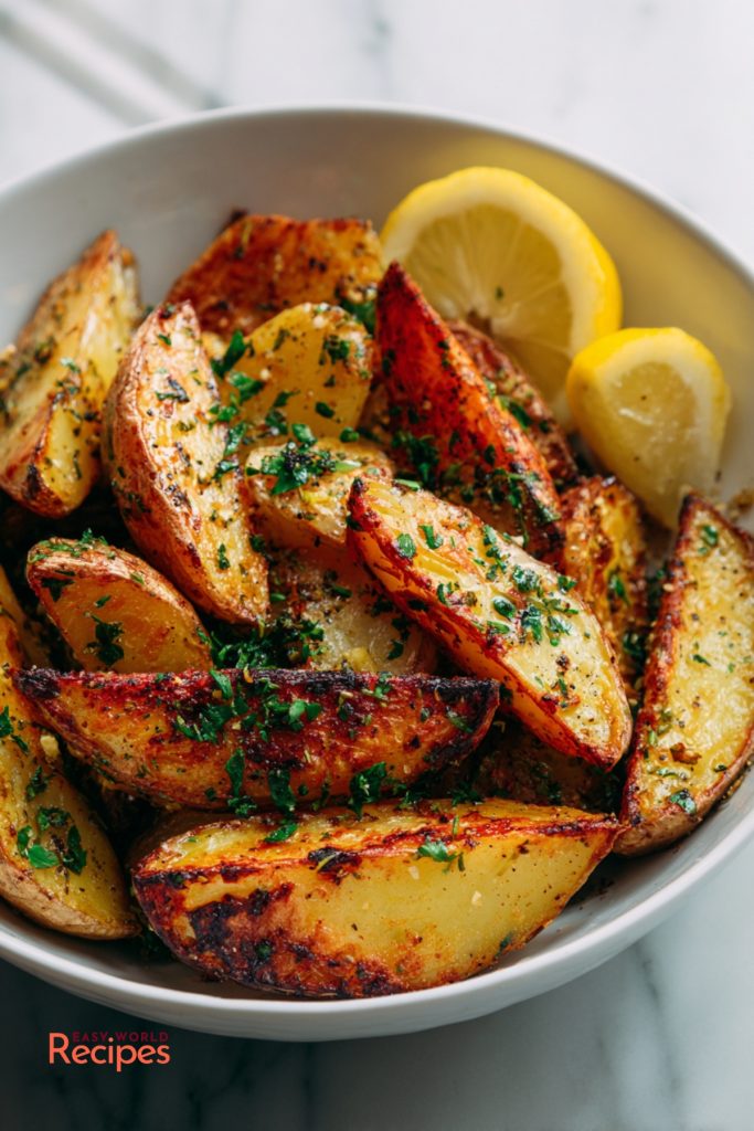 Greek Lemon Potatoes Patates Lemonates