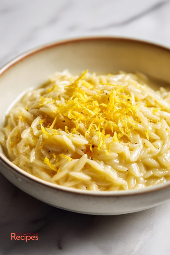 Orzo al Limone Italian Lemon Orzo