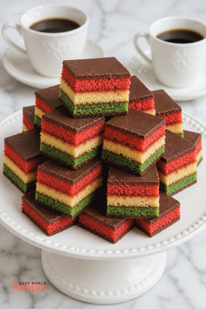 Authentic Italian Rainbow Cookies (Tri-Color Cookies)
