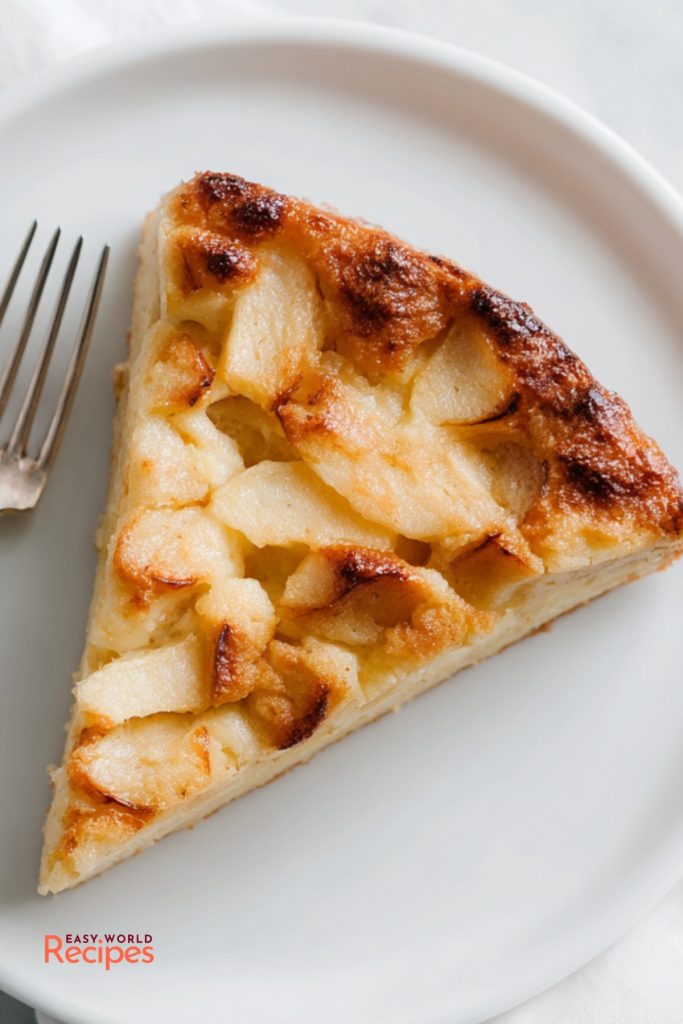French Apple Cake Slice