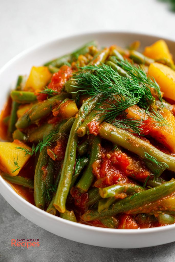 Greek Green Beans Fasolakia Ladera