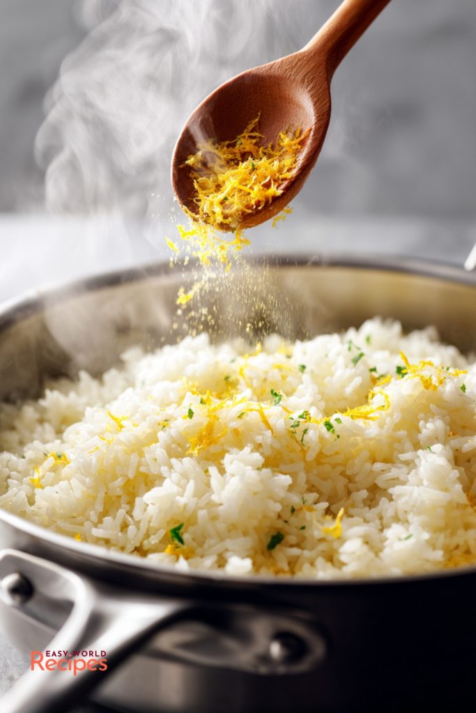 Greek Lemon Rice - Rizi me Lemoni