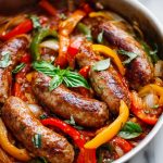 Italian Sausage and Peppers in a pan
