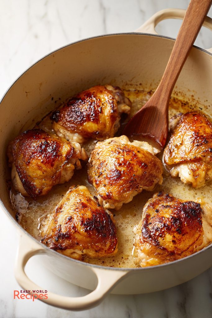 Making Chicken Chasseur