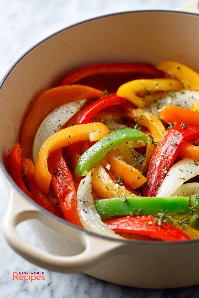 Sausage and Peppers preparation