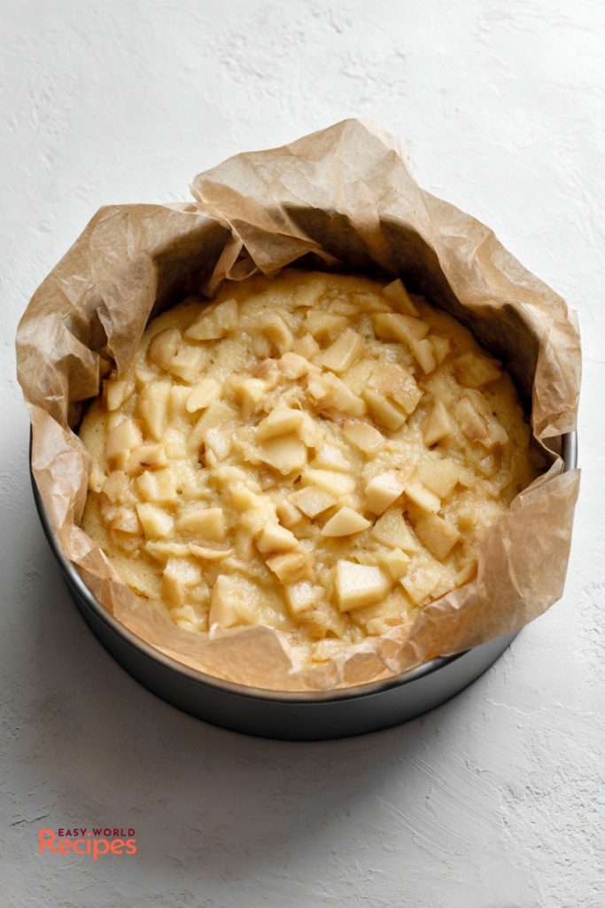 Unbaked French Apple Cake