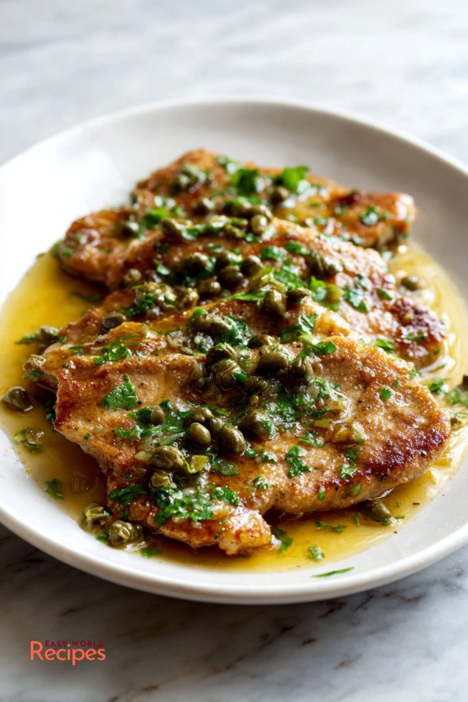 Veal Piccata (Classic Lemon Caper Butter Sauce)