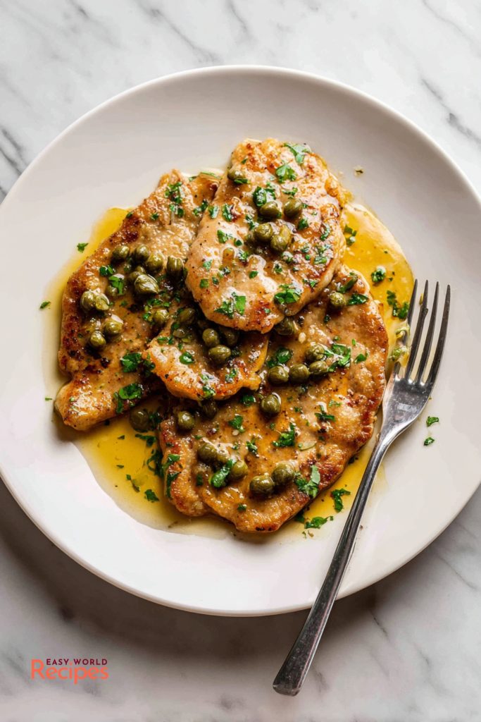 Veal Piccata with Lemon Caper Butter Sauce