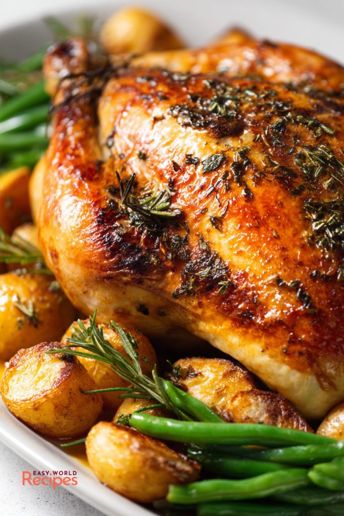 French Roast Chicken Poulet Rôti au Four