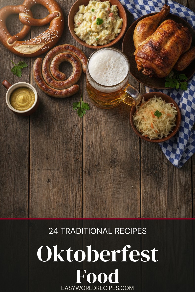 24 traditional Oktoberfest recipes - pretzels, bratwurst, schweinshaxe, potato salad and more